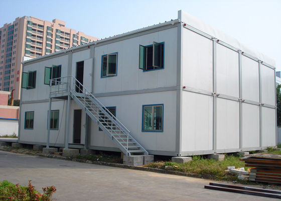 Κίνα Διπλάσιο - μορφωματικό σπίτι εμπορευματοκιβωτίων γεφυρών, σπίτι εμπορευματοκιβωτίων διαβίωσης με τα εξωτερικά σκαλοπάτια προμηθευτής
