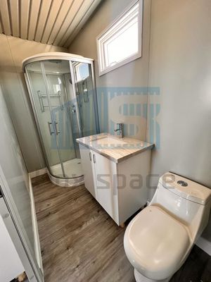 Modbox Προσυσκευασμένο Flat Pack Container House Φορητή καμπίνα με κουζίνα και μπάνιο