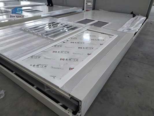 15 λεπτά εγκατεστημένο αναδιπλώσιμο σπίτι εμπορευματοκιβωτίων προκατασκευασμένα κινητά σπίτια για το εργοτάξιο και καταφύγιο