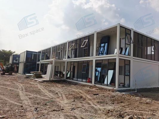 Ελαφρύ χάλυβα Φρέμα προσκευασμένο κοντέινερ γραφείο, φθηνό έτοιμο για αποστολή χάλυβα προσκευασμένα κτίρια, πλοίο κοντέινερ προσκευασμένο