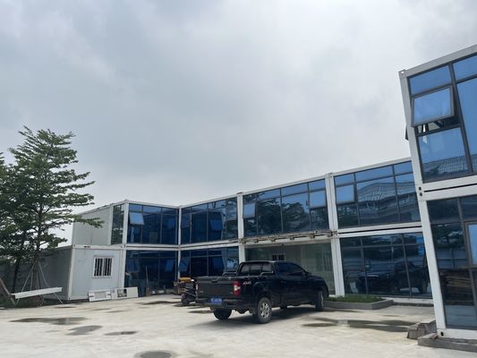 ΚΑΤΑΣΙΑ ΧΩΡΟΣ χαμηλής τιμής ελαφρύ χάλυβα Prefab κοντέινερ Γραφείο Μονουλάριο επίπεδα συσκευασία Κωντέινερ Σπίτι 20ft 40ft αποσυναρμολογήσιμο κοντέινερ