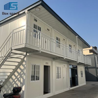 Μικρό σπίτι με κουζίνα και μπάνιο Prefab Container House Ινδονησία Προσυσκευασμένα σπίτια με κλίση οροφής